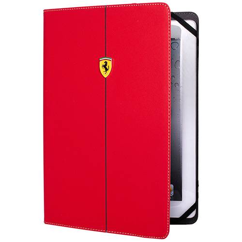 Assistência Técnica, SAC e Garantia do produto Capa para IPad/Tablet Universal Scuderia Ferrari Couro/Microfobra Vermelha - IKase