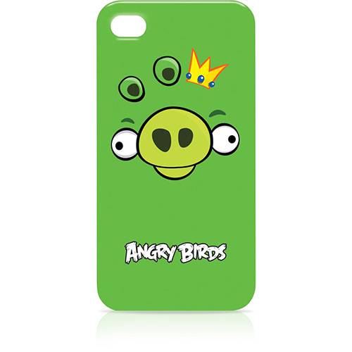 Assistência Técnica, SAC e Garantia do produto Capa para IPhone 4 - King Pig - Verde - Angry Birds