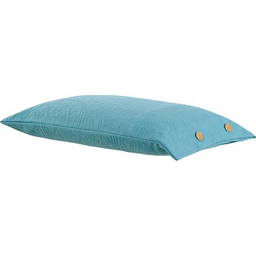 Assistência Técnica, SAC e Garantia do produto Capa para Travesseiro Vitta Azul Turquesa - Buddemeyer