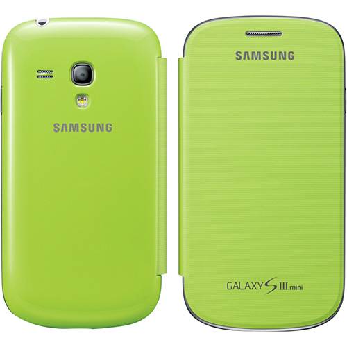 Assistência Técnica, SAC e Garantia do produto Capa Samsung Flip Cover Verde Galaxy SIII Mini