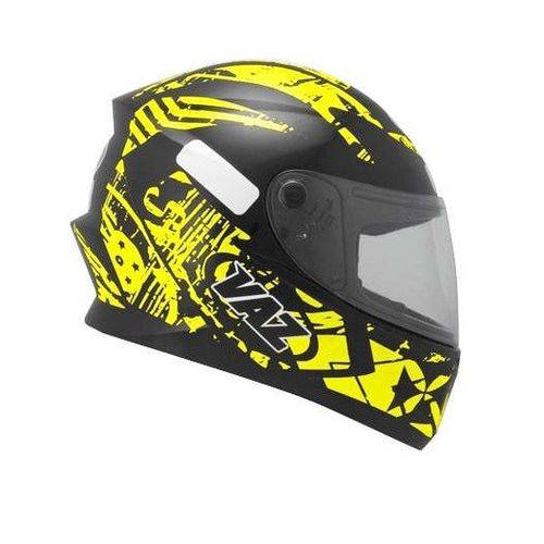 Assistência Técnica, SAC e Garantia do produto Capacete Moto Vaz V19 Preto Brilhante Street Art Amarelo