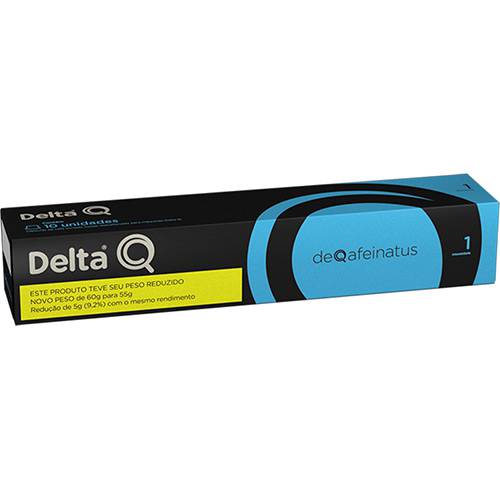 Assistência Técnica, SAC e Garantia do produto Cápsulas Café Delta Q Caps Deqafeinatus Nº1 - 10 Cápsulas