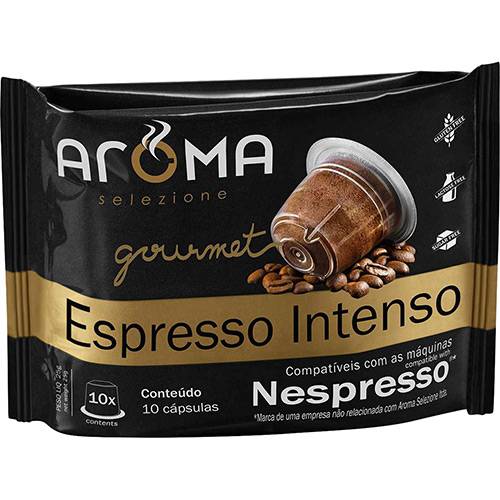 Assistência Técnica, SAC e Garantia do produto Cápsulas de Café Espresso Intenso Aroma Selezione Compatível Nespresso - 10 Unidades