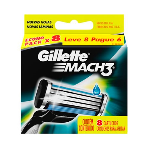 Assistência Técnica, SAC e Garantia do produto Carga Gillette Mach3 Leve 8 Pague 6