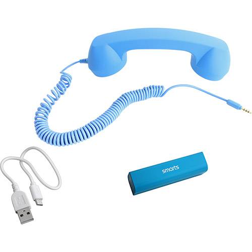Assistência Técnica, SAC e Garantia do produto Carregador Portátil 2800mAh Azul + Pop Phone Azul - Smarts