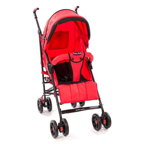 Assistência Técnica, SAC e Garantia do produto Carrinho Berço e Passeio Umbrella Premium Vermelho com Preto - Prime Baby