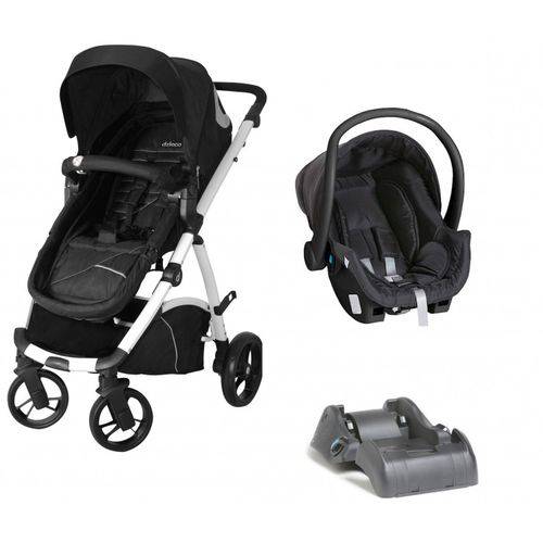 Assistência Técnica, SAC e Garantia do produto Carrinho de Bebe com Bebe Conforto e Base Maly Preto e Branco - Dzieco