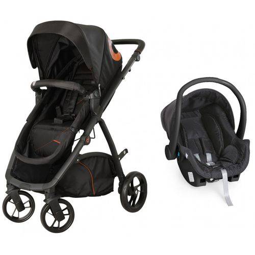 Assistência Técnica, SAC e Garantia do produto Carrinho de Bebe com Bebe Conforto Maly Preto Caramelo Dzieco