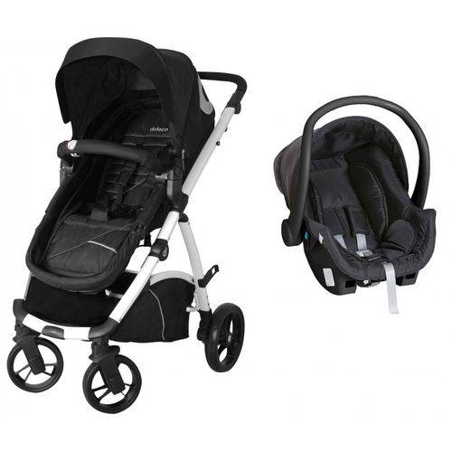 Assistência Técnica, SAC e Garantia do produto Carrinho de Bebe com Bebe Conforto Maly Preto e Branco - Dzieco