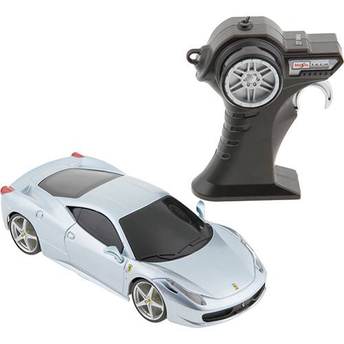 Assistência Técnica, SAC e Garantia do produto Carrinho Ferrari 458 Itália com Controle Remoto 1:24 Prata - Maisto