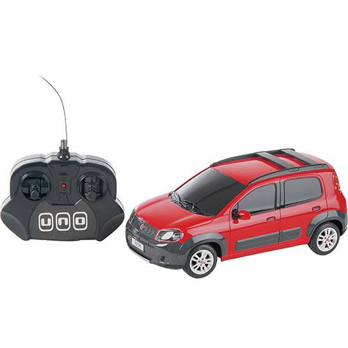Assistência Técnica, SAC e Garantia do produto Carro com Controle Remoto Fiat Novo Uno - Escala 1:18 - Vermelho - CKS