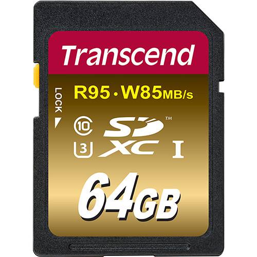 Assistência Técnica, SAC e Garantia do produto Cartão 64gb Sdxc Classe 10 Uhs-i U3 Até 95mb/s Leitura e 80mb/s Gravação - Transcend