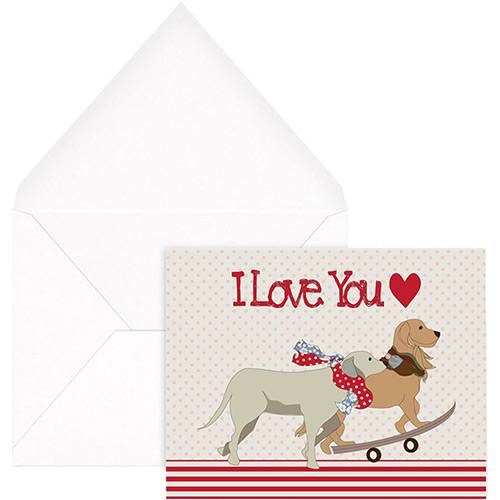 Assistência Técnica, SAC e Garantia do produto Cartão com Envelope I Love You Dogs - Joy Paper