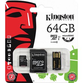 Assistência Técnica, SAC e Garantia do produto Cartão de Memória 64GB Kingston + Adaptador SD + Adaptador MBLY10G2/64GB