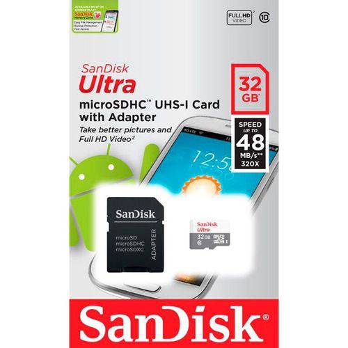 Assistência Técnica, SAC e Garantia do produto Cartao 32gb Classe10 Sandisk