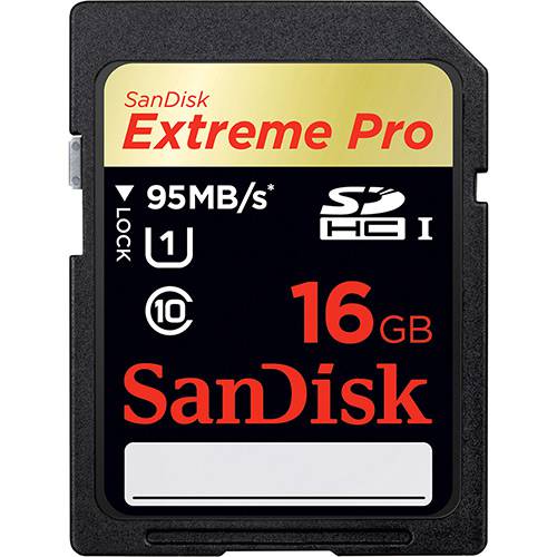 Assistência Técnica, SAC e Garantia do produto Cartão SD Extreme Pro UHS-I Classe 10 16GB - Sandisk