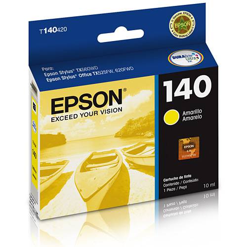 Assistência Técnica, SAC e Garantia do produto Cartucho com Tinta Amarela para Impressora TX525FW - Epson