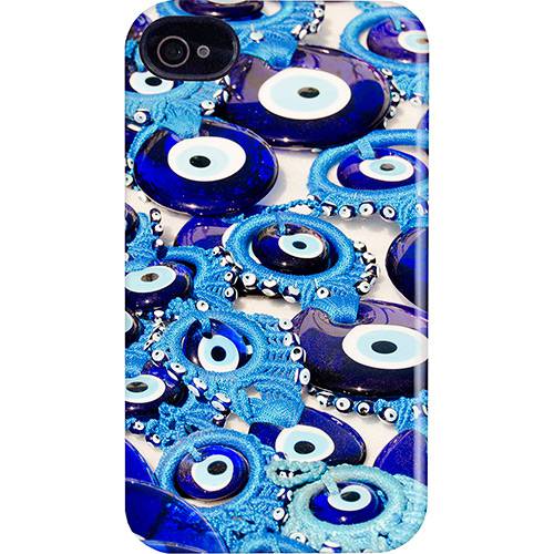 Assistência Técnica, SAC e Garantia do produto Case Apple IPhone 4/4S Policarbonato Olho Grego Azul - Custom4U