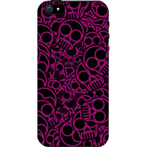 Assistência Técnica, SAC e Garantia do produto Case Apple IPhone 5 Neon Skulls Custom4U Preta e Rosa