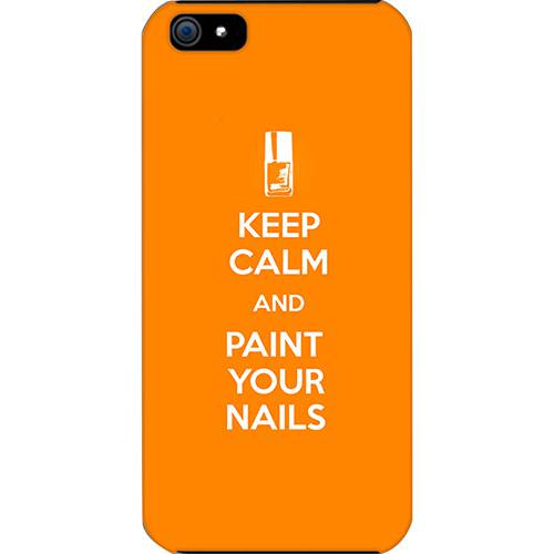Assistência Técnica, SAC e Garantia do produto Case Apple IPhone 5 Paint Your Nails Custom4U Laranja