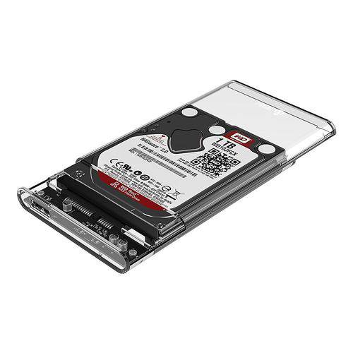 Assistência Técnica, SAC e Garantia do produto Case para HD Transparente USB 3.0 Original Transmissão 5Gbps SATA 2.5" HHD ou SSD