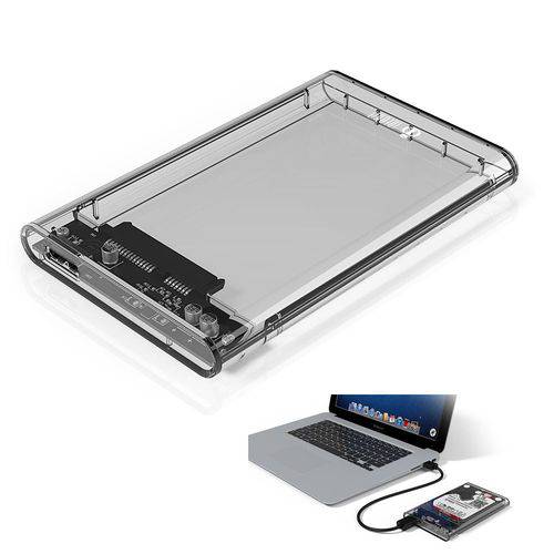 Assistência Técnica, SAC e Garantia do produto Case para HD Transparente USB 3.0 Original Transmissão 5Gbps SATA 2.5" HHD-SSD-ECASE-300-INFOKIT