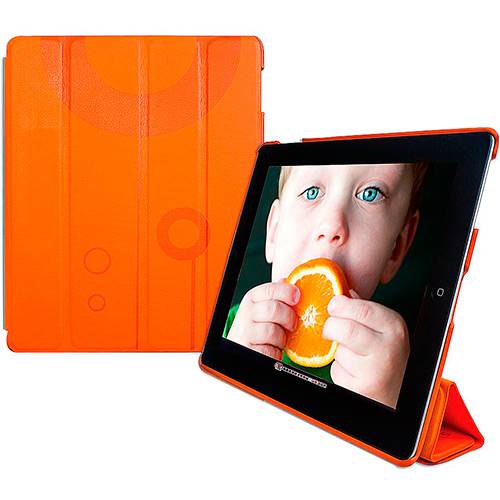 Assistência Técnica, SAC e Garantia do produto Case para IPad Youts Ismart Couro Sintético Laranja