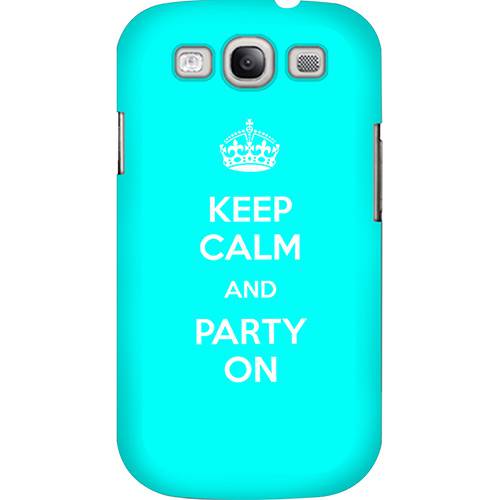 Assistência Técnica, SAC e Garantia do produto Case Samsung Galaxy SIII Party On Custom4U Azul