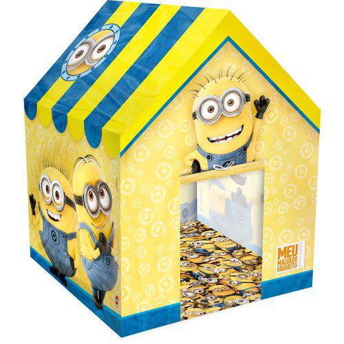 Assistência Técnica, SAC e Garantia do produto Casinha Barraca Minions com Base Decorada - Amarelo - 2790 - Líder