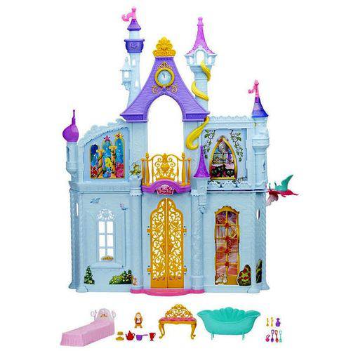 Assistência Técnica, SAC e Garantia do produto Castelo Casa Palácio Real Gigante com Acessórios e Móveis Princesas Disney - Possui Mais de 90 Centímetros de Altura - Compatível com Boneca Barbie - Hasbro