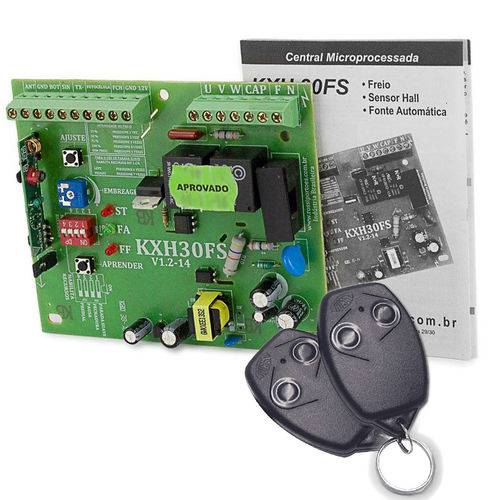 Assistência Técnica, SAC e Garantia do produto Central Placa Portão Eletrônico Rossi KXH30FS com 02 Controles Remoto 433 Hcs