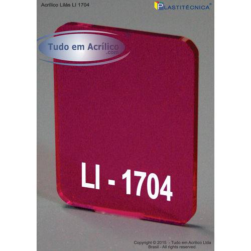 Assistência Técnica, SAC e Garantia do produto Chapa Placa de Acrílico LILÁS Li 1704 200x100cm 3mm