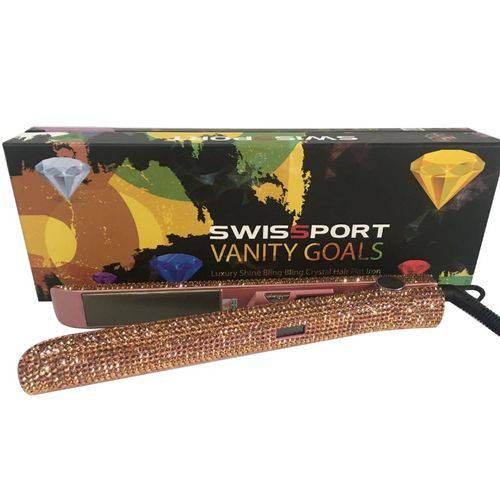 Assistência Técnica, SAC e Garantia do produto Chapinha Prancha Swissport Vanity Goals com Strass Profissional Bivolt