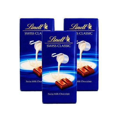 Assistência Técnica, SAC e Garantia do produto Chocolate Lindt Swiss Classic ao Leite - Kit com 3 Barras