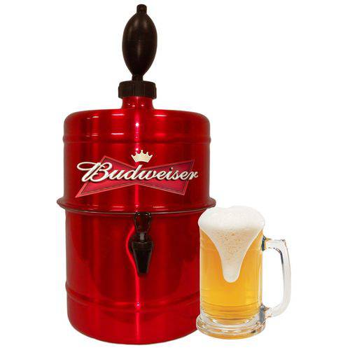 Assistência Técnica, SAC e Garantia do produto Chopeira Doméstica Portátil 5,1 Litros Vermelha Budweiser Master Chopp