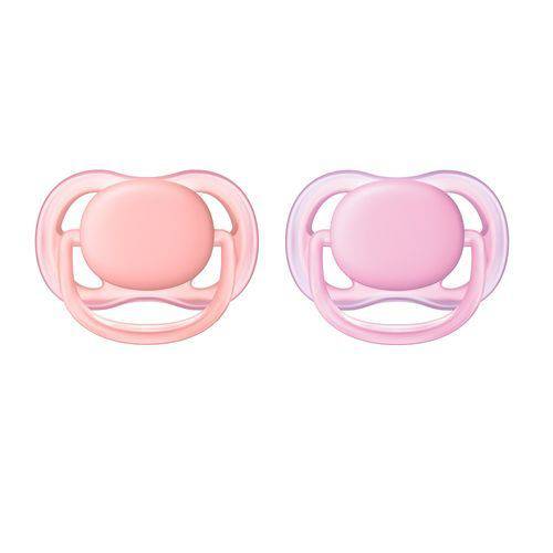 Assistência Técnica, SAC e Garantia do produto Chupetas Ultra Air Dupla 0 a 6 Meses Philips Avent - SCF245/20 - Rosa