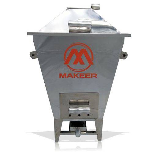 Assistência Técnica, SAC e Garantia do produto Churrasqueira a Bafo Makeer MK-07 P/ Até 7 Quilos Aço Inox 8 Peças