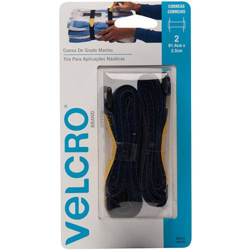 Assistência Técnica, SAC e Garantia do produto Cinta Nautica 91,4x2,5cm Velcro 2 Unidades Azul