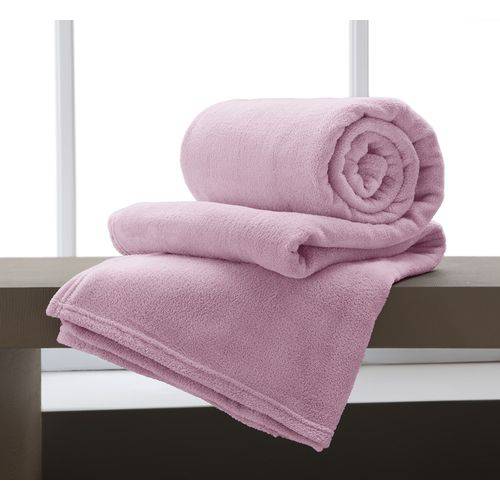Assistência Técnica, SAC e Garantia do produto Cobertor Casal Flannel Extra Macio Rosa Antigo - Corttex