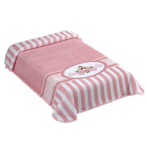 Assistência Técnica, SAC e Garantia do produto Cobertor Le Petit Raschel Carruagem Rosa - Colibri
