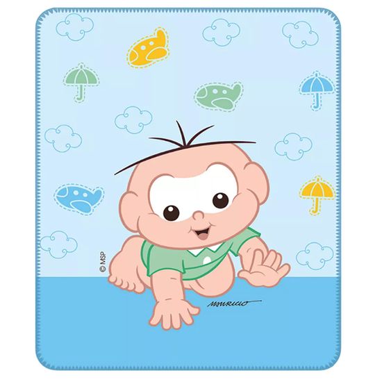 Assistência Técnica, SAC e Garantia do produto Cobertor para Bebê Masculino com Estampa Localizada Cebolinha