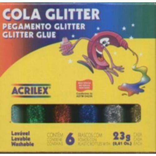 Assistência Técnica, SAC e Garantia do produto Cola Glitter com 6 Cores