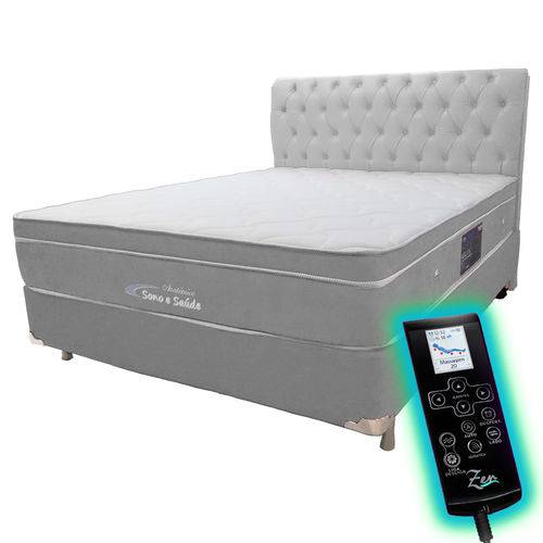 Assistência Técnica, SAC e Garantia do produto Colchão Magnético Massageador Cromo Pillow Visco Bioquântico Infravermelho Anatômico Casal Cinza