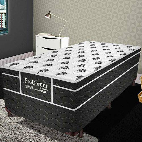 Assistência Técnica, SAC e Garantia do produto Colchão Solteiro Pillow Top Prodormir Dark - Probel - Branco / Black