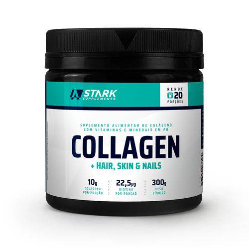 Assistência Técnica, SAC e Garantia do produto Collagen + Hair, Skin & Nails (300 G) - Colágeno com Vitaminas em Pó - Stark Supplements