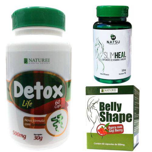 Assistência Técnica, SAC e Garantia do produto Combo Detox com Spirulina, Slim Heal e Belly Shape