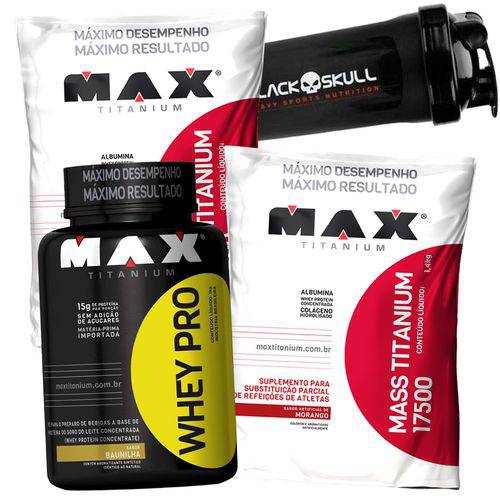 Assistência Técnica, SAC e Garantia do produto Kit Suplementos Musculares Ganho de Massa e Peso Rapido Max