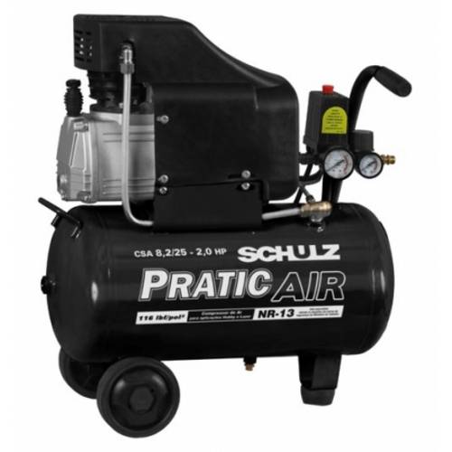 Assistência Técnica, SAC e Garantia do produto Compressor de Ar Csa 8,2 / 25 Litros Pratic Air