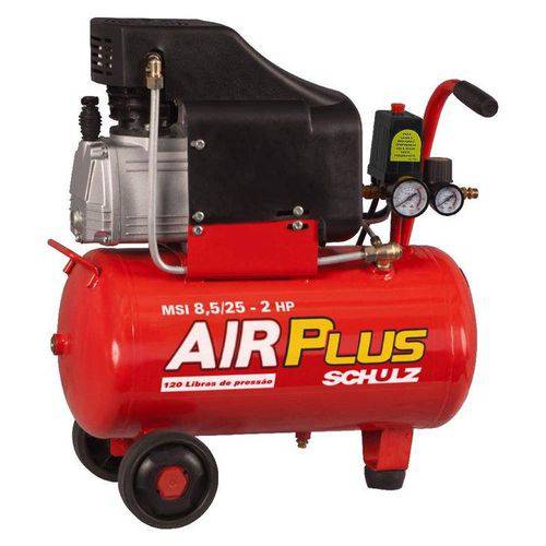 Assistência Técnica, SAC e Garantia do produto Compressor de Ar Schulz Air Plus MSI , 2 HP, 25 Litros