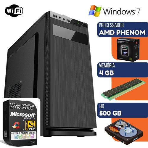 Assistência Técnica, SAC e Garantia do produto Computador Amd Phenom II X2 4GB HD 500GB Windows 7